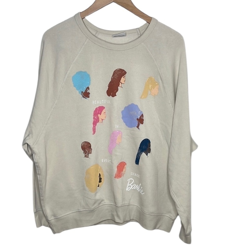 Grayson Threads Barbie Beige Every Shade Sweatshirt Women Size XXL